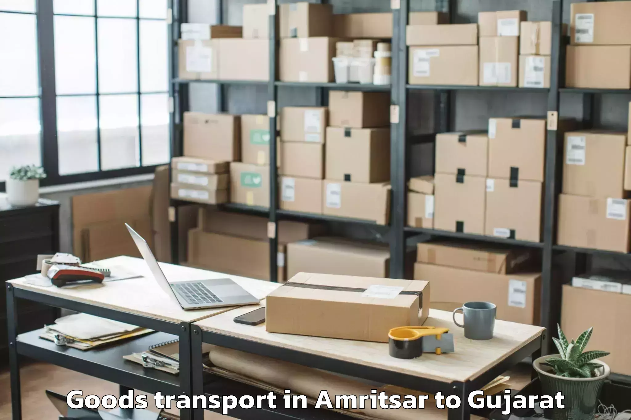 Get Amritsar to Vadodara Airport Bdq Goods Transport